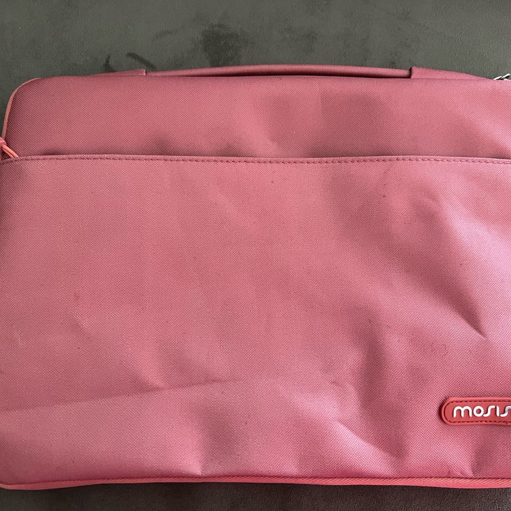Mosiso Macbook Air Pro Laptop Sleeve Bag Case Pouch Cover Zip 13” X 9.5” Pink